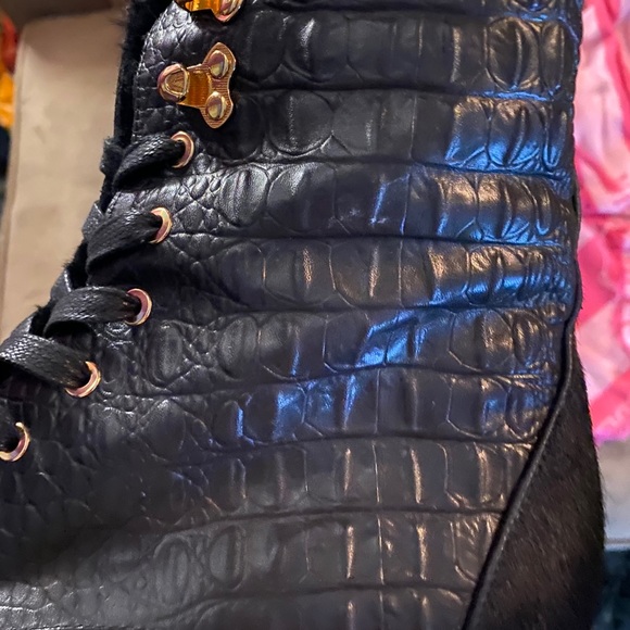 Jennifer Le Combat Boots Size 42 - Picture 5 of 11